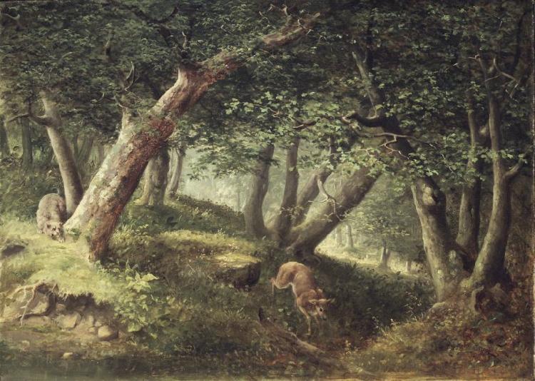William Holbrook Beard Brooklyn Museum In the Forest France oil painting art